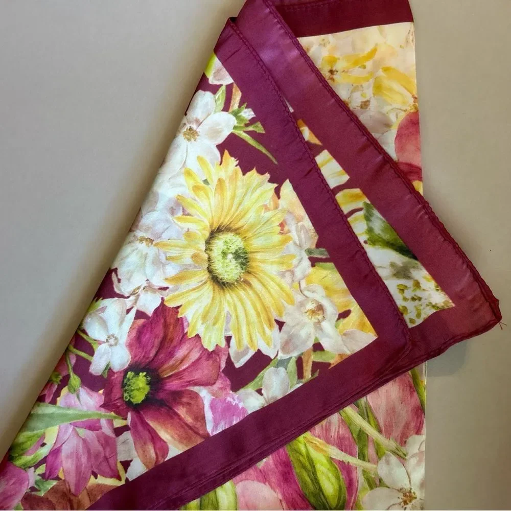 Boho Floral Scarf S75